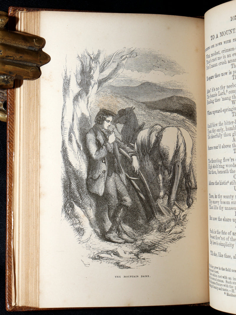 1865 Rare Book - Robert Burns’s Poetical Works, Illustrated by John Gilbert