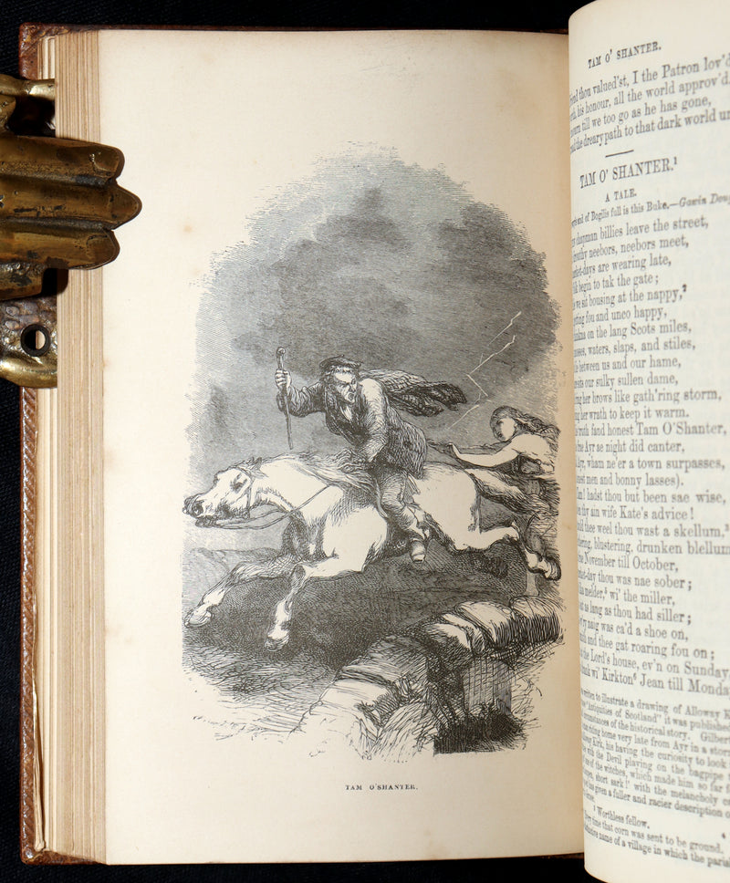 1865 Rare Book - Robert Burns’s Poetical Works, Illustrated by John Gilbert