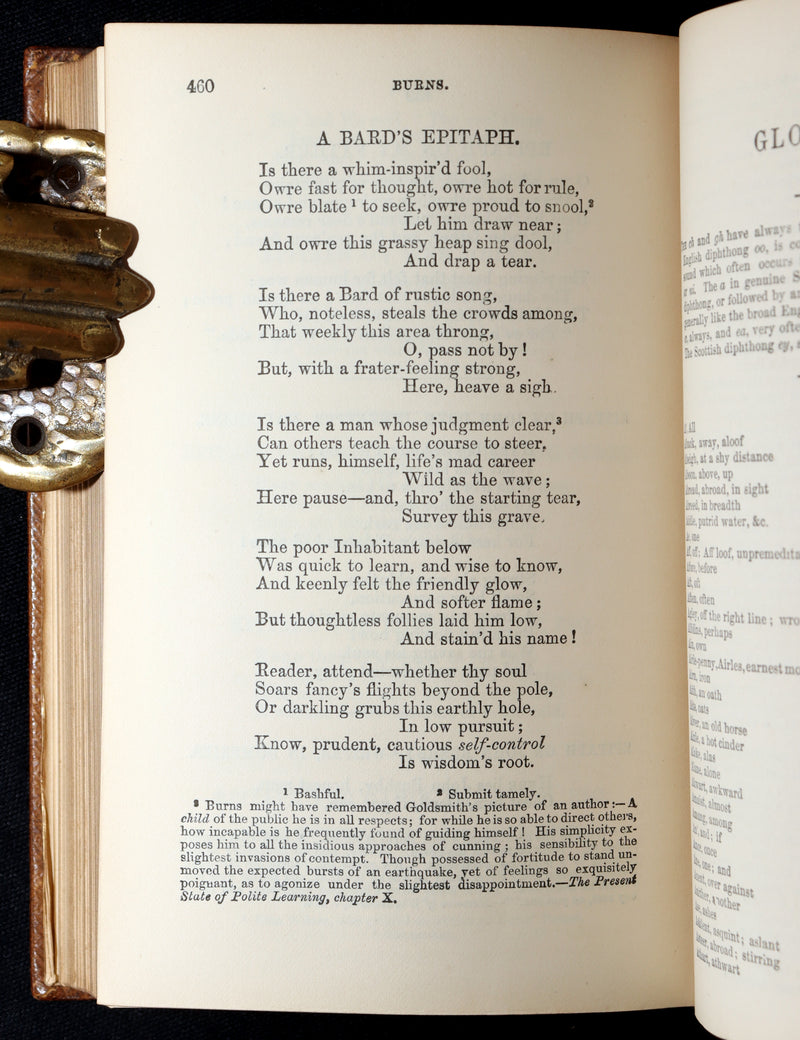 1865 Rare Book - Robert Burns’s Poetical Works, Illustrated by John Gilbert