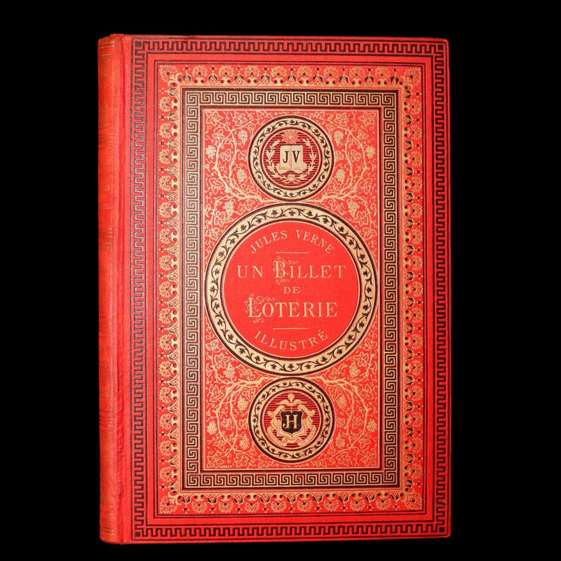 1886 First French Hetzel “Initiales” Edition - Jules Verne, Un Billet de Loterie