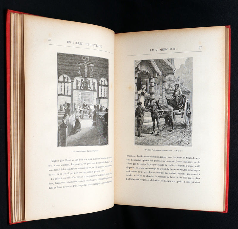 1886 First French Hetzel “Initiales” Edition - Jules Verne, Un Billet de Loterie