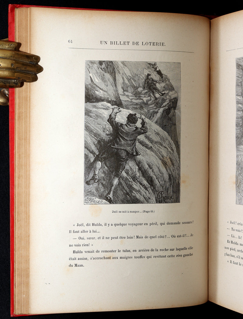 1886 First French Hetzel “Initiales” Edition - Jules Verne, Un Billet de Loterie