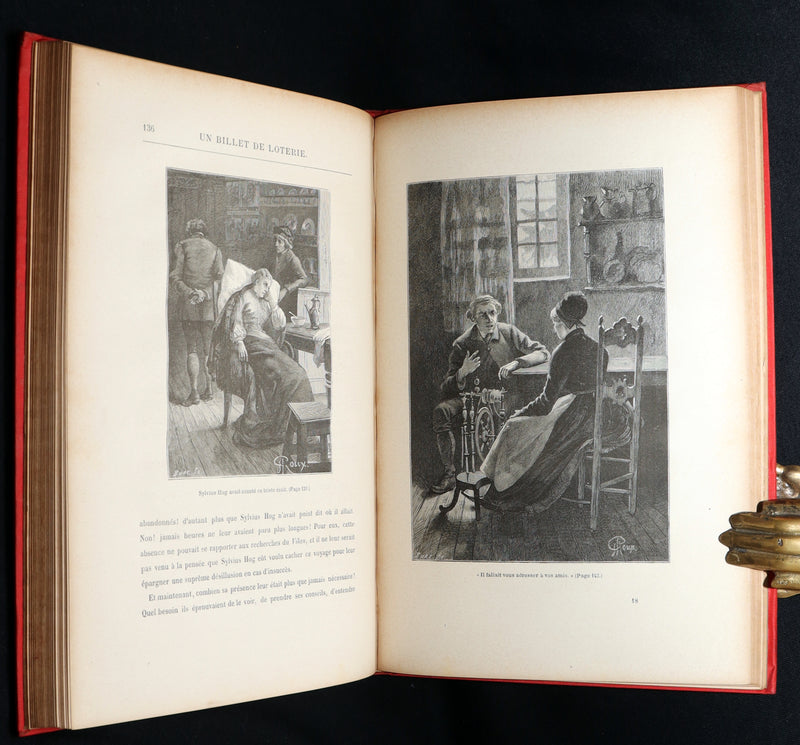 1886 First French Hetzel “Initiales” Edition - Jules Verne, Un Billet de Loterie