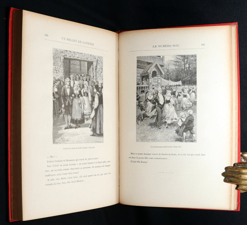 1886 First French Hetzel “Initiales” Edition - Jules Verne, Un Billet de Loterie