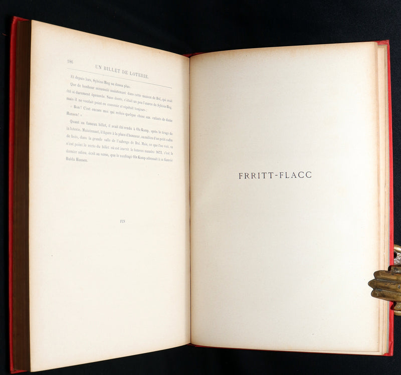 1886 First French Hetzel “Initiales” Edition - Jules Verne, Un Billet de Loterie