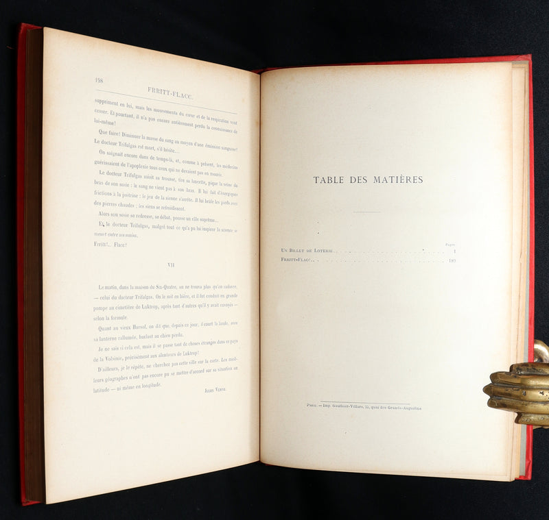 1886 First French Hetzel “Initiales” Edition - Jules Verne, Un Billet de Loterie