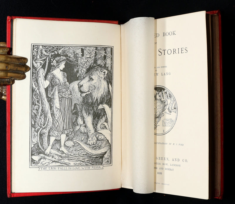 1899 Rare First Edition - The Red Book of Animal Stories by Andrew Lang