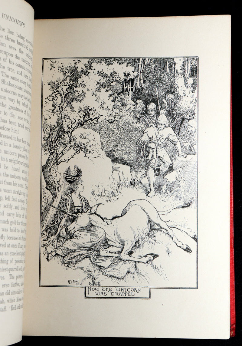 1899 Rare First Edition - The Red Book of Animal Stories by Andrew Lang