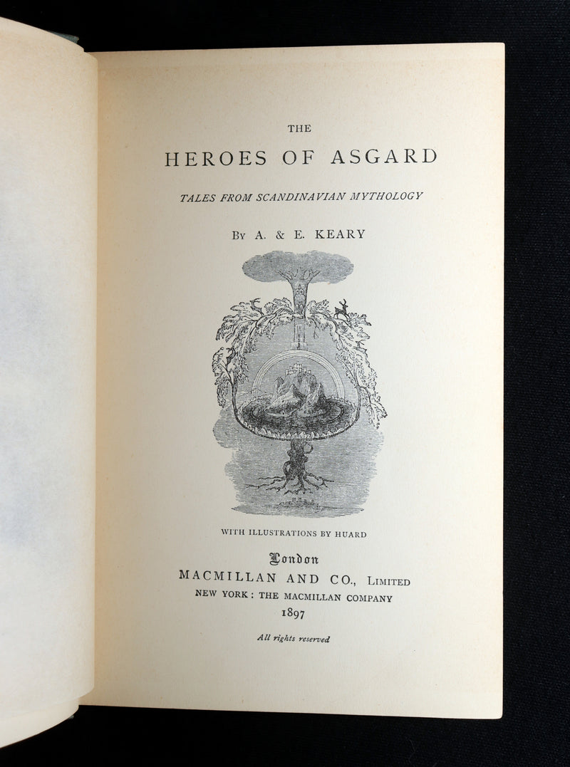 1897 Scarce Edition - The Heroes of Asgard by A. & E. Keary Illustrated by Huard