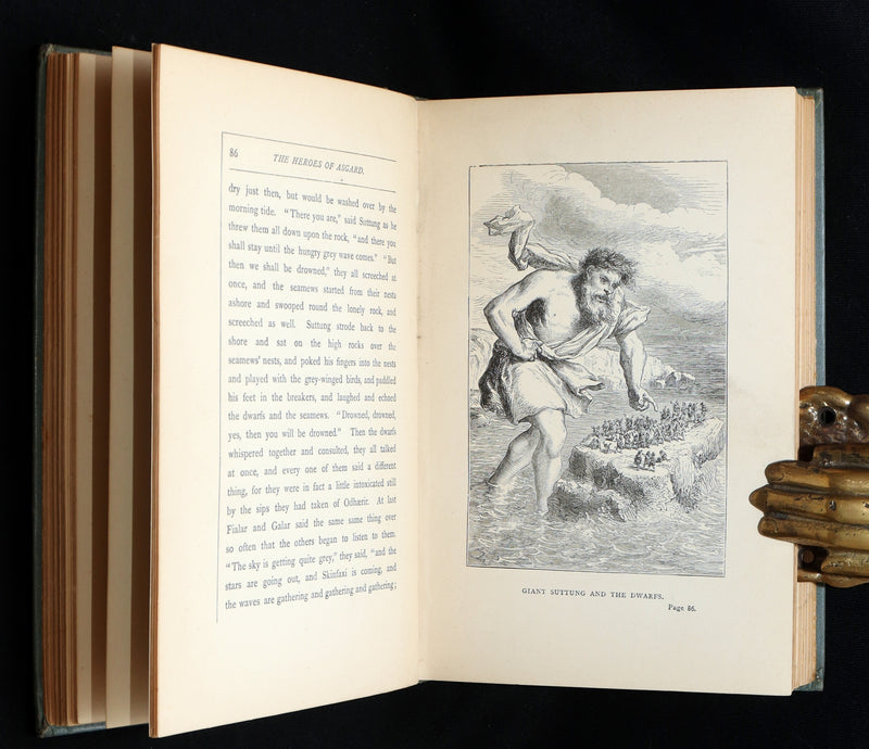 1897 Scarce Edition - The Heroes of Asgard by A. & E. Keary Illustrated by Huard