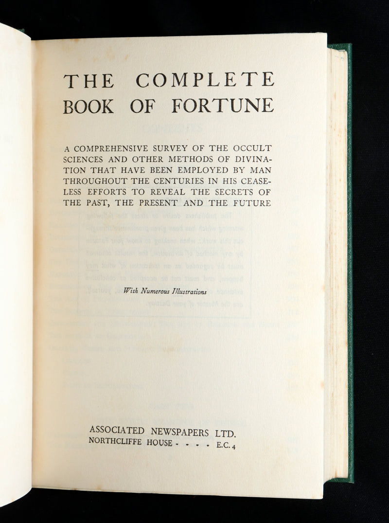 1935 Scarce with Dust Jacket -The Complete Book of Fortune, Occult Sciences