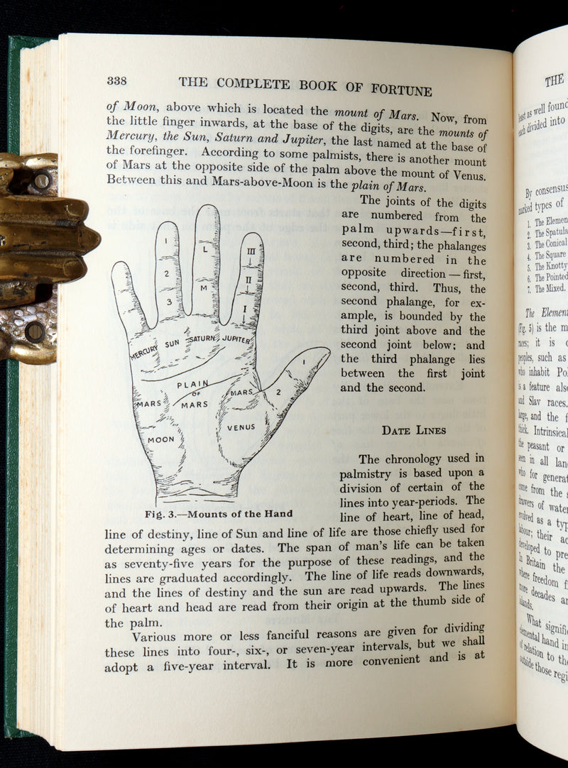 1935 Scarce with Dust Jacket -The Complete Book of Fortune, Occult Sciences