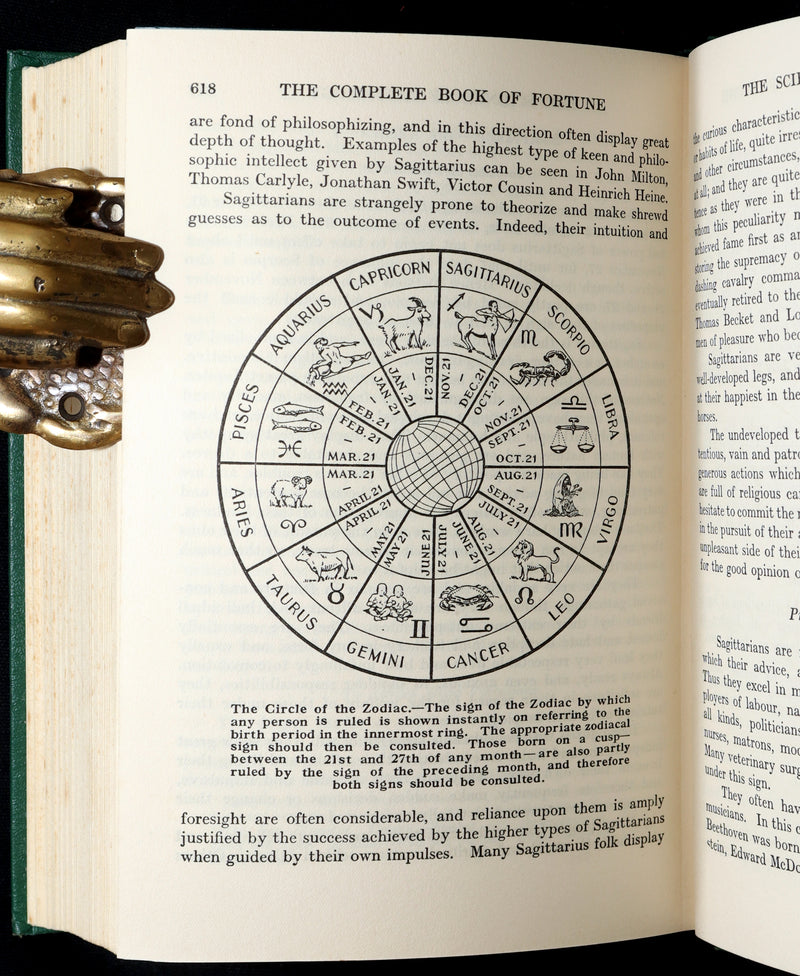 1935 Scarce with Dust Jacket -The Complete Book of Fortune, Occult Sciences