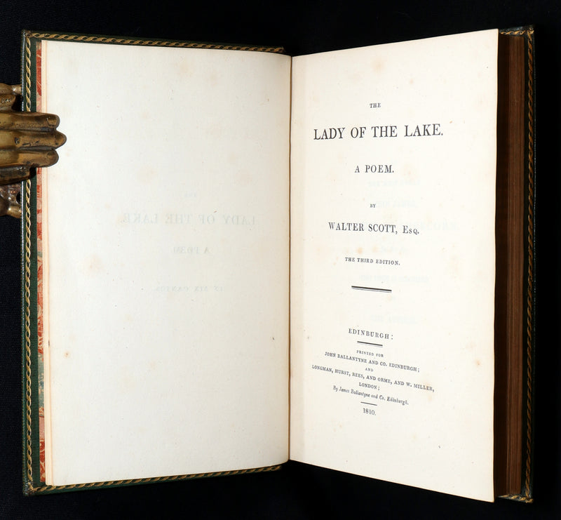 1810 Rare Third Edition - The Lady of the Lake. A Poem by Sir Walter Scott