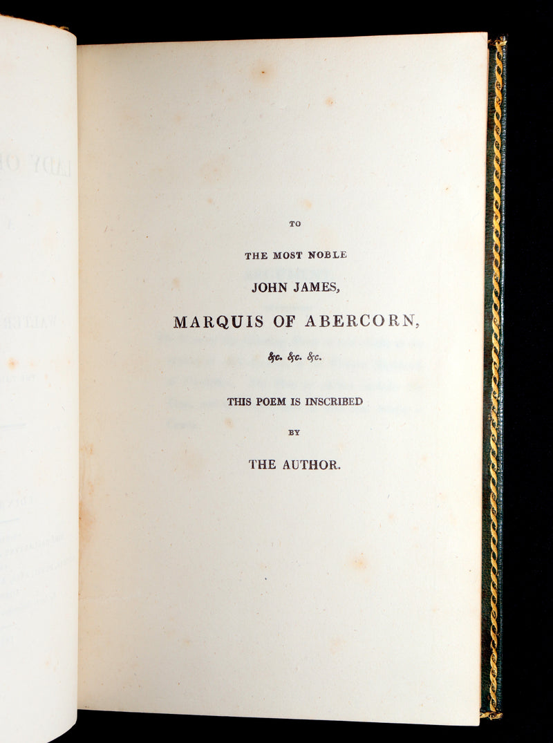1810 Rare Third Edition - The Lady of the Lake. A Poem by Sir Walter Scott