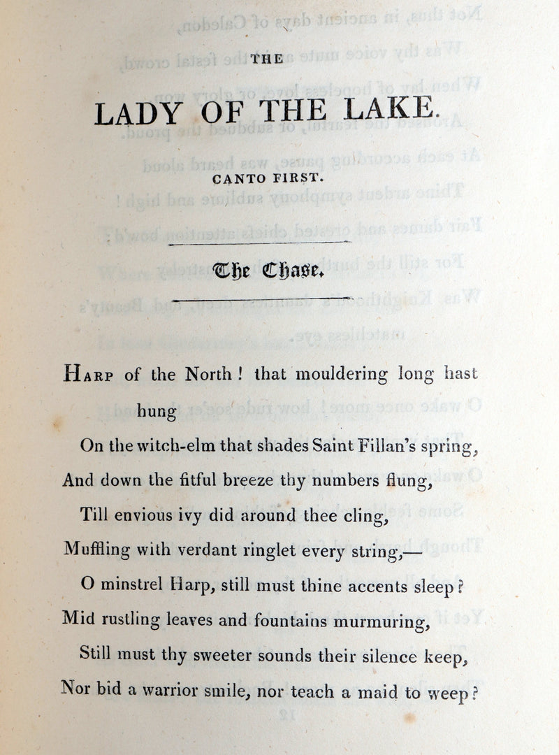 1810 Rare Third Edition - The Lady of the Lake. A Poem by Sir Walter Scott