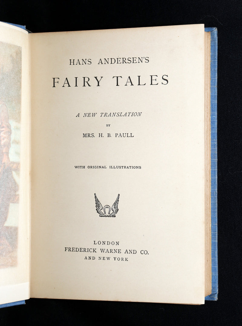 1900 Rare Book - Hans Christian Andersen's Fairy Tales, Illustrated