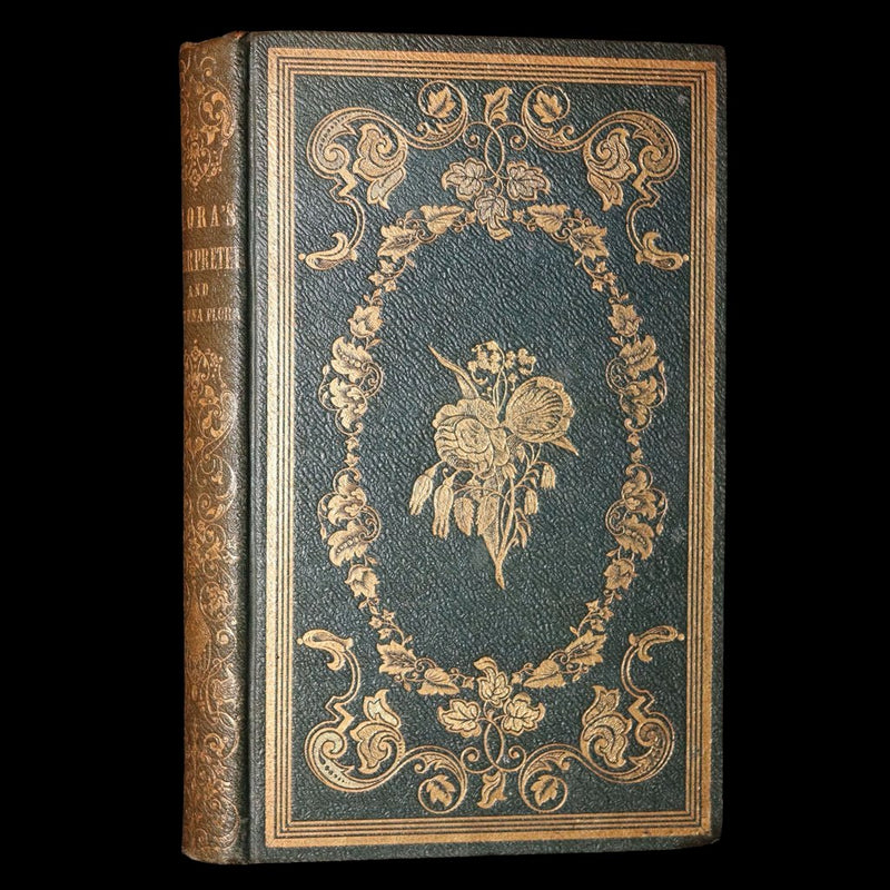 1852 Rare Book- Flora’s Interpreter and Fortuna Flora by Sarah J. Hale, 4 Plates