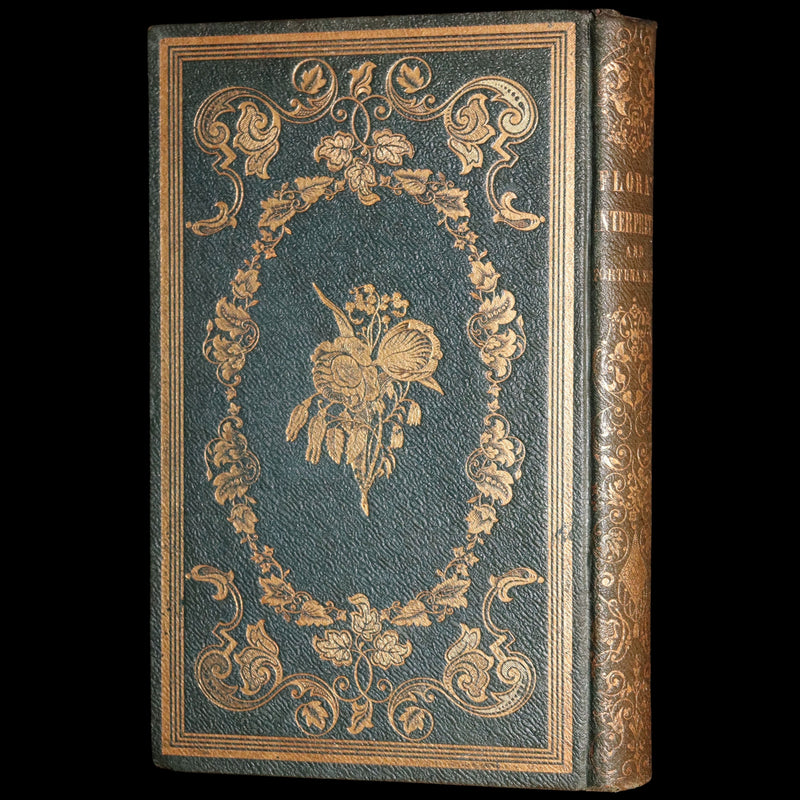 1852 Rare Book- Flora’s Interpreter and Fortuna Flora by Sarah J. Hale, 4 Plates