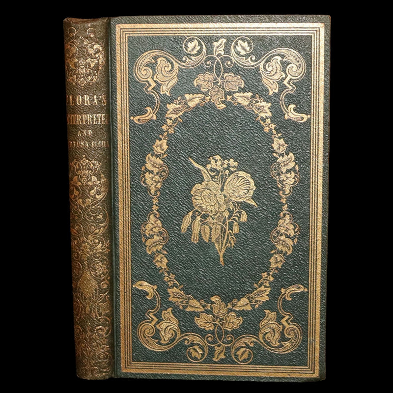 1852 Rare Book- Flora’s Interpreter and Fortuna Flora by Sarah J. Hale, 4 Plates