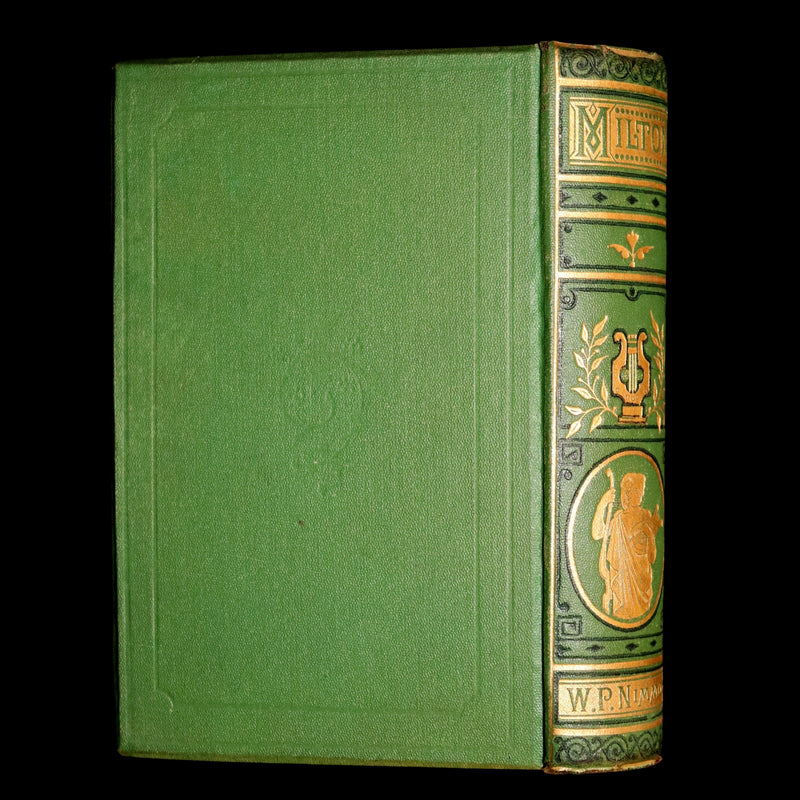 1876 Rare Book - The Poetical Works of John Milton, Paradise Lost and Regained