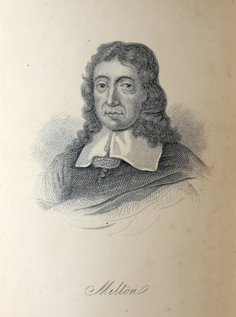 1876 Rare Book - The Poetical Works of John Milton, Paradise Lost and Regained