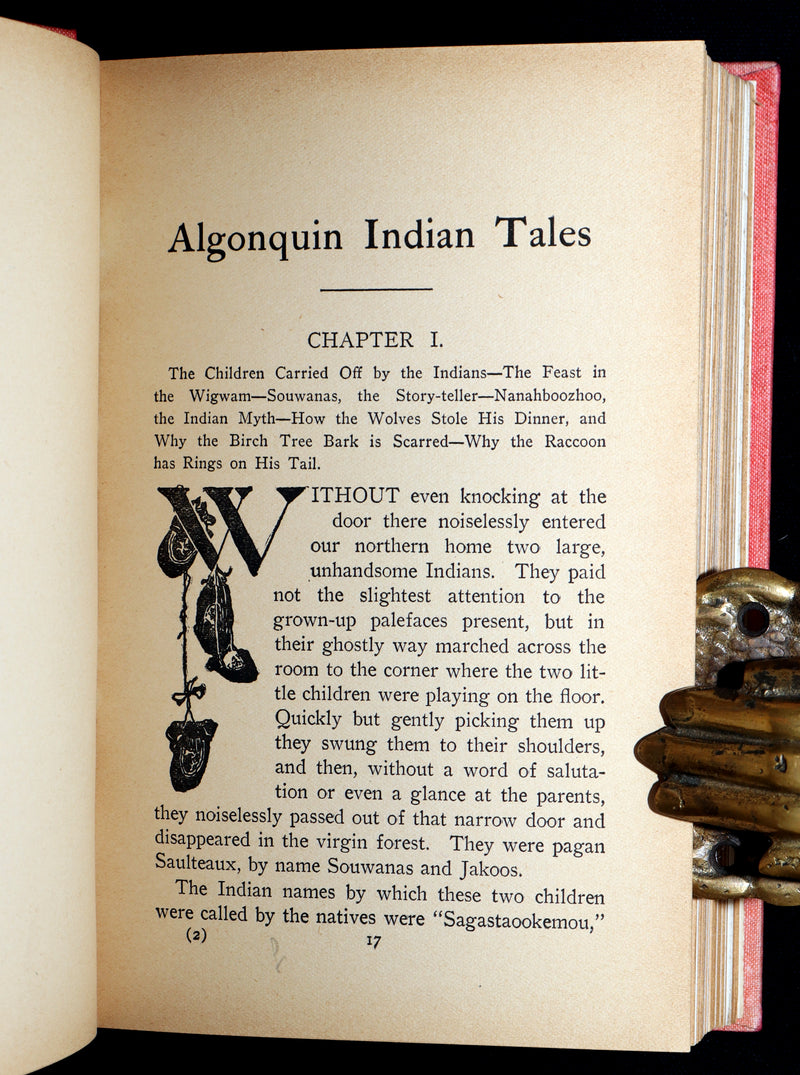 1903 Scarce First Edition - Algonquin Indian Tales Collected by E.R. Young