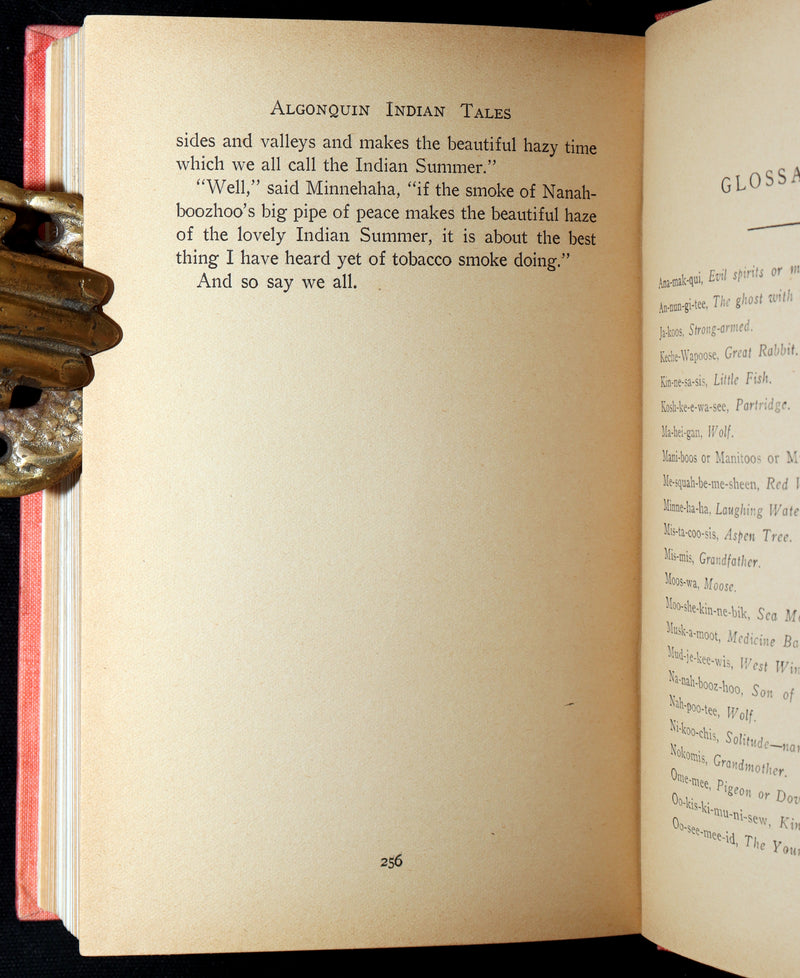 1903 Scarce First Edition - Algonquin Indian Tales Collected by E.R. Young