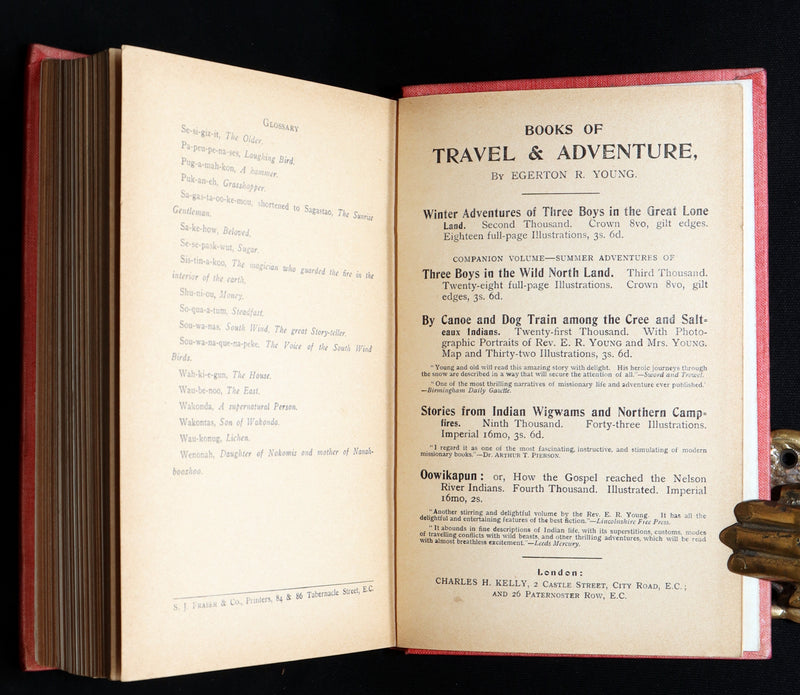 1903 Scarce First Edition - Algonquin Indian Tales Collected by E.R. Young