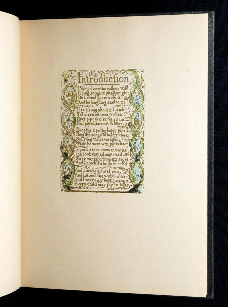 1926 Rare Facsimile of the British Museum - Songs of Innocence by William Blake