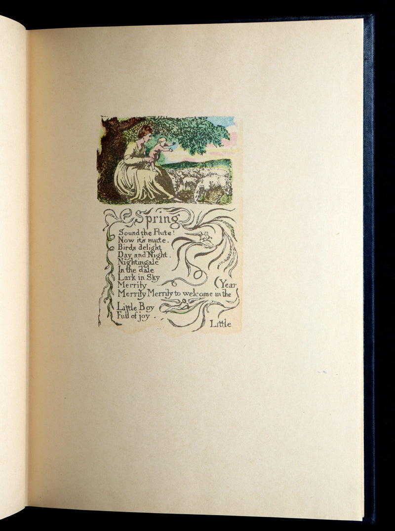 1926 Rare Facsimile of the British Museum - Songs of Innocence by William Blake