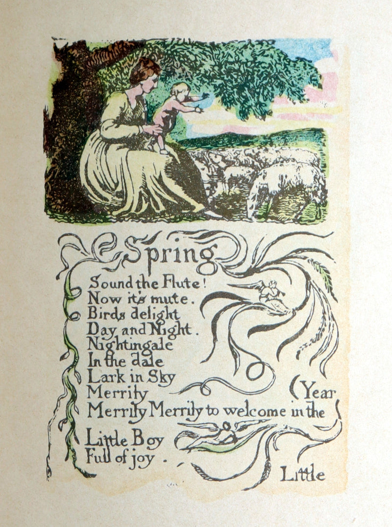 1926 Rare Facsimile of the British Museum - Songs of Innocence by William Blake