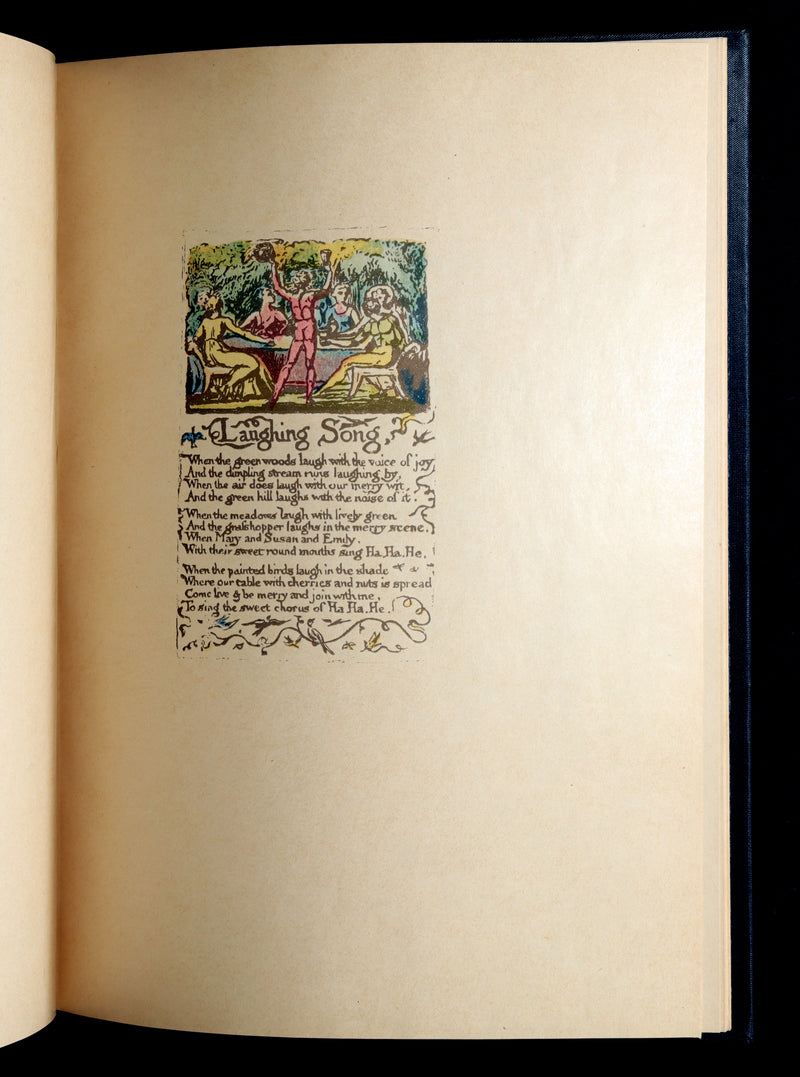 1926 Rare Facsimile of the British Museum - Songs of Innocence by William Blake
