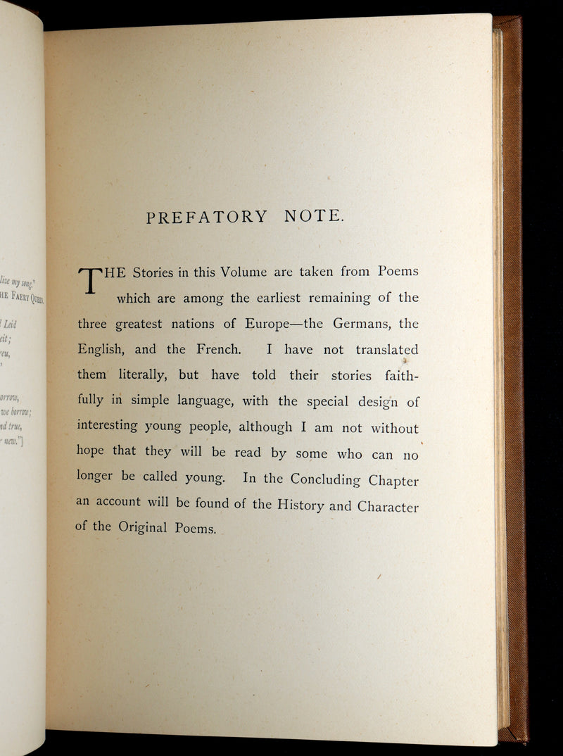 1881 Scarce First Edition - Gudrun and Other Medieval Epics Stories Illustrated
