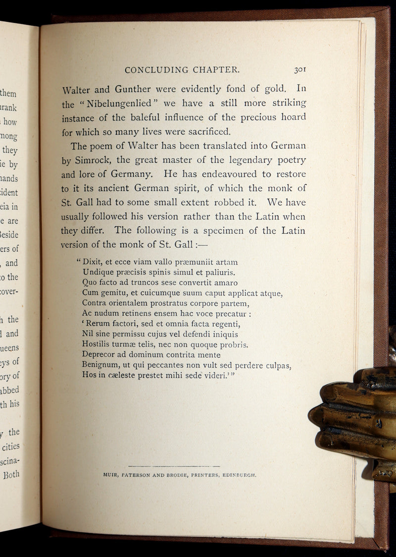 1881 Scarce First Edition - Gudrun and Other Medieval Epics Stories Illustrated