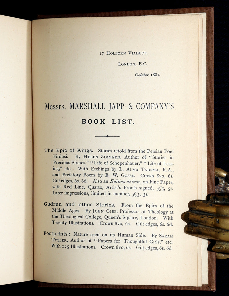 1881 Scarce First Edition - Gudrun and Other Medieval Epics Stories Illustrated