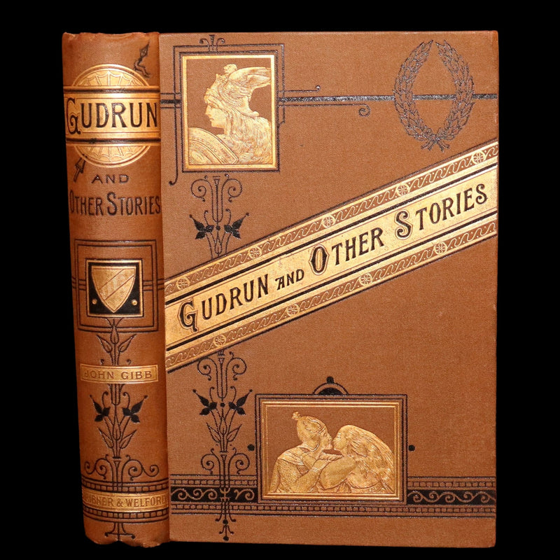 1881 Scarce First Edition - Gudrun and Other Medieval Epics Stories Illustrated