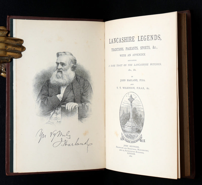 1882 Rare Book - Lancashire Legends, Superstitions, Witches by Harland Wilkinson
