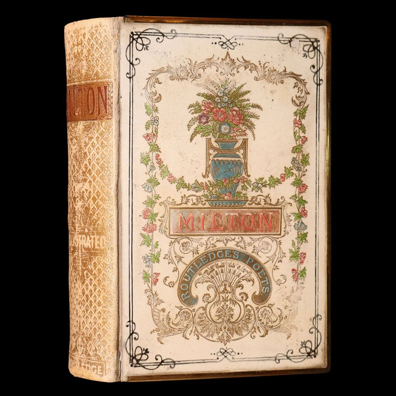 1880 Scarce Routledge Binding with Brass Edges- Milton’s Paradise Lost, Regained
