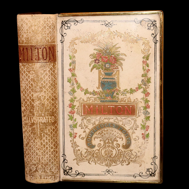 1880 Scarce Routledge Binding with Brass Edges- Milton’s Paradise Lost, Regained