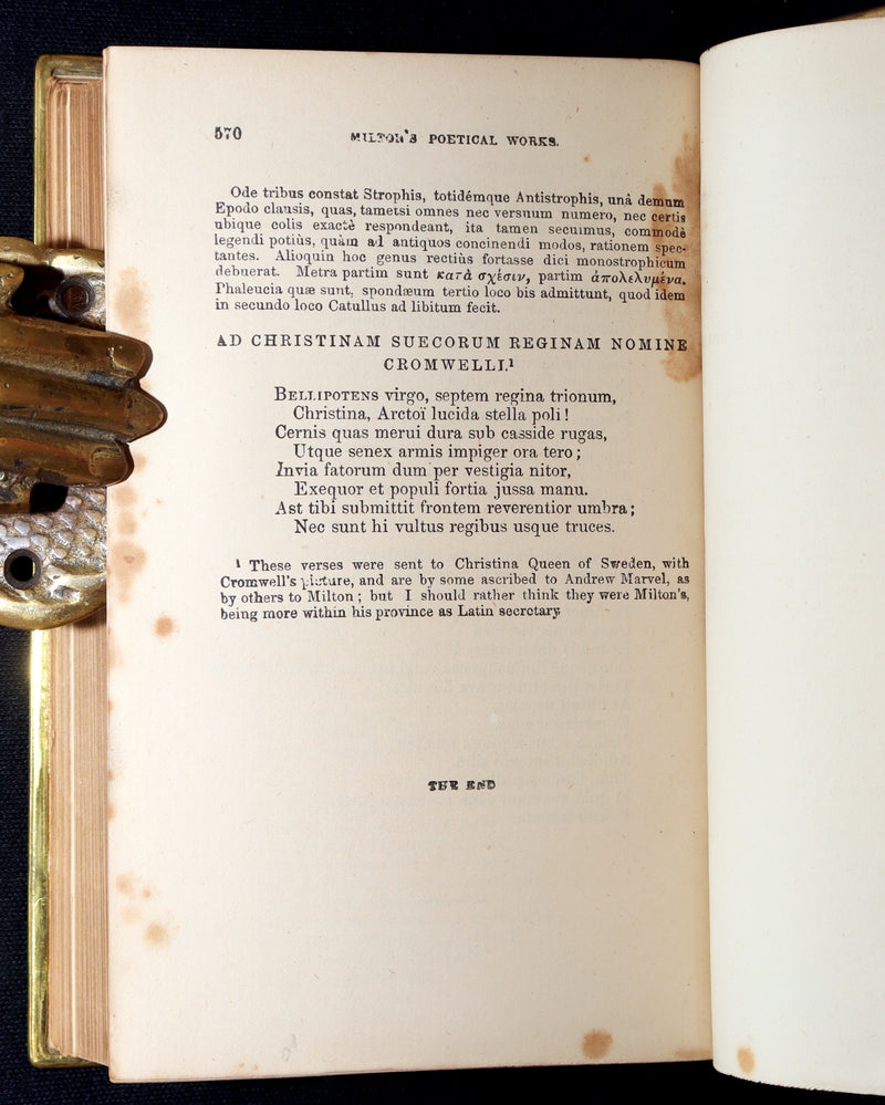 1880 Scarce Routledge Binding with Brass Edges- Milton’s Paradise Lost, Regained