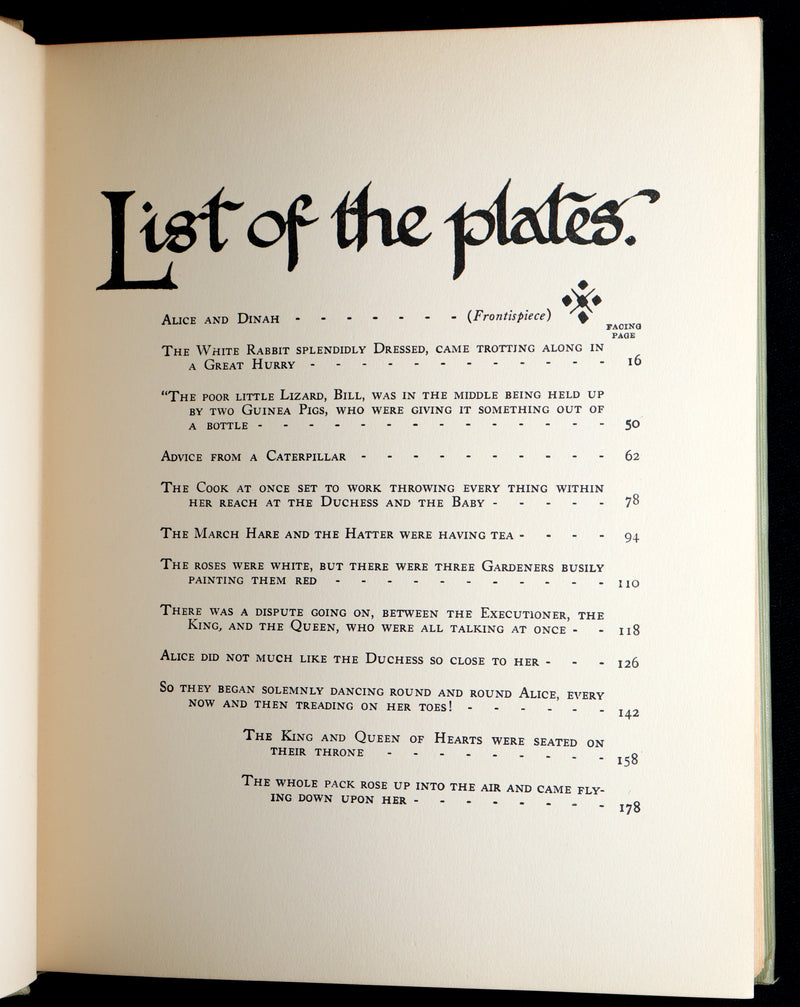 1935 Rare Book - Alice's Adventures in Wonderland Illustrated by Gwynedd Hudson