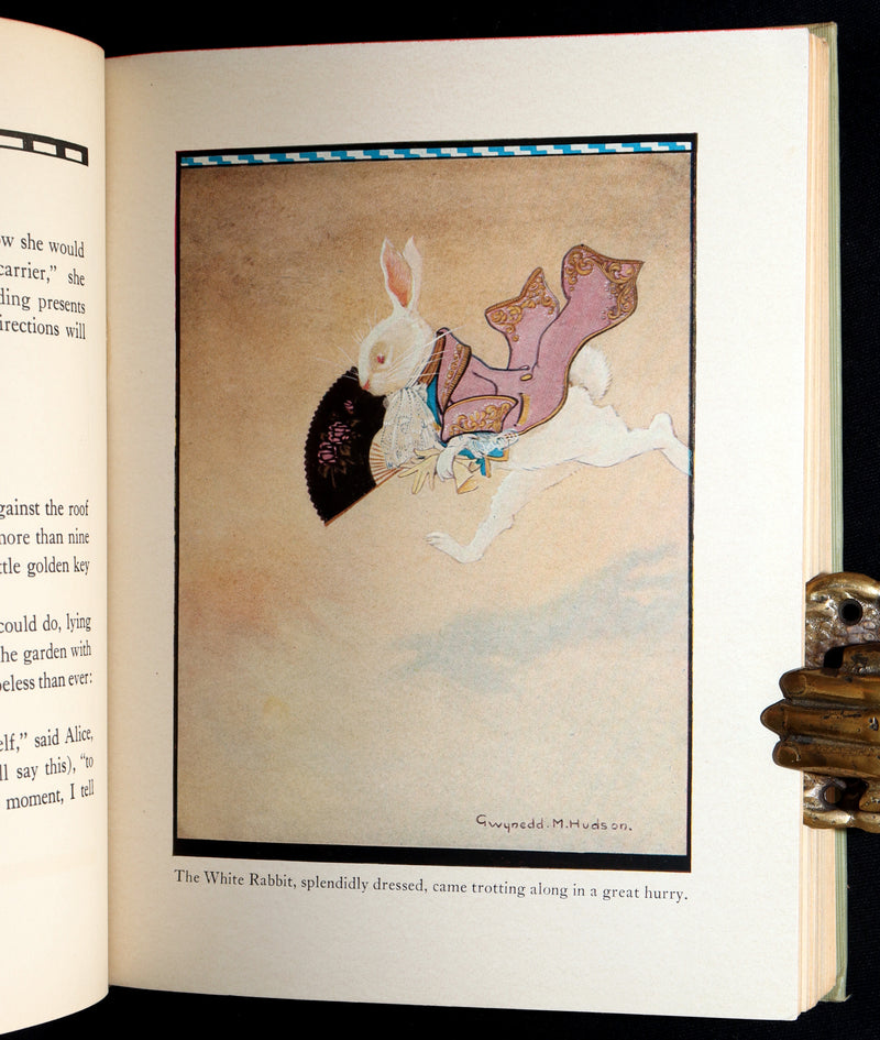 1935 Rare Book - Alice's Adventures in Wonderland Illustrated by Gwynedd Hudson