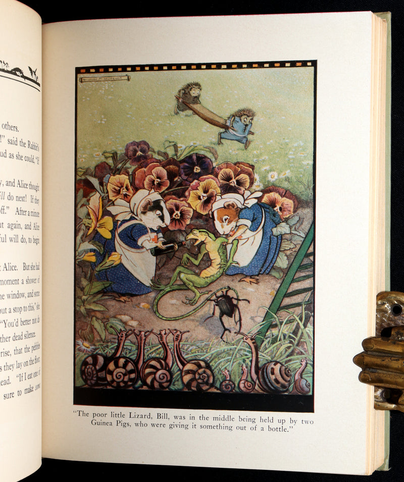 1935 Rare Book - Alice's Adventures in Wonderland Illustrated by Gwynedd Hudson