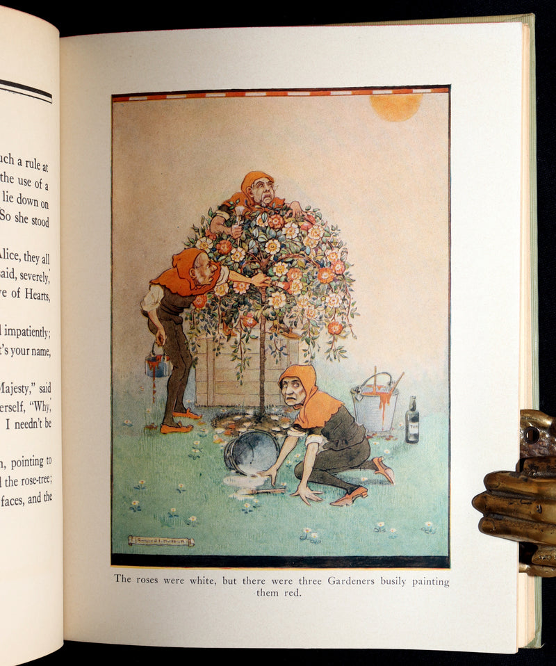 1935 Rare Book - Alice's Adventures in Wonderland Illustrated by Gwynedd Hudson