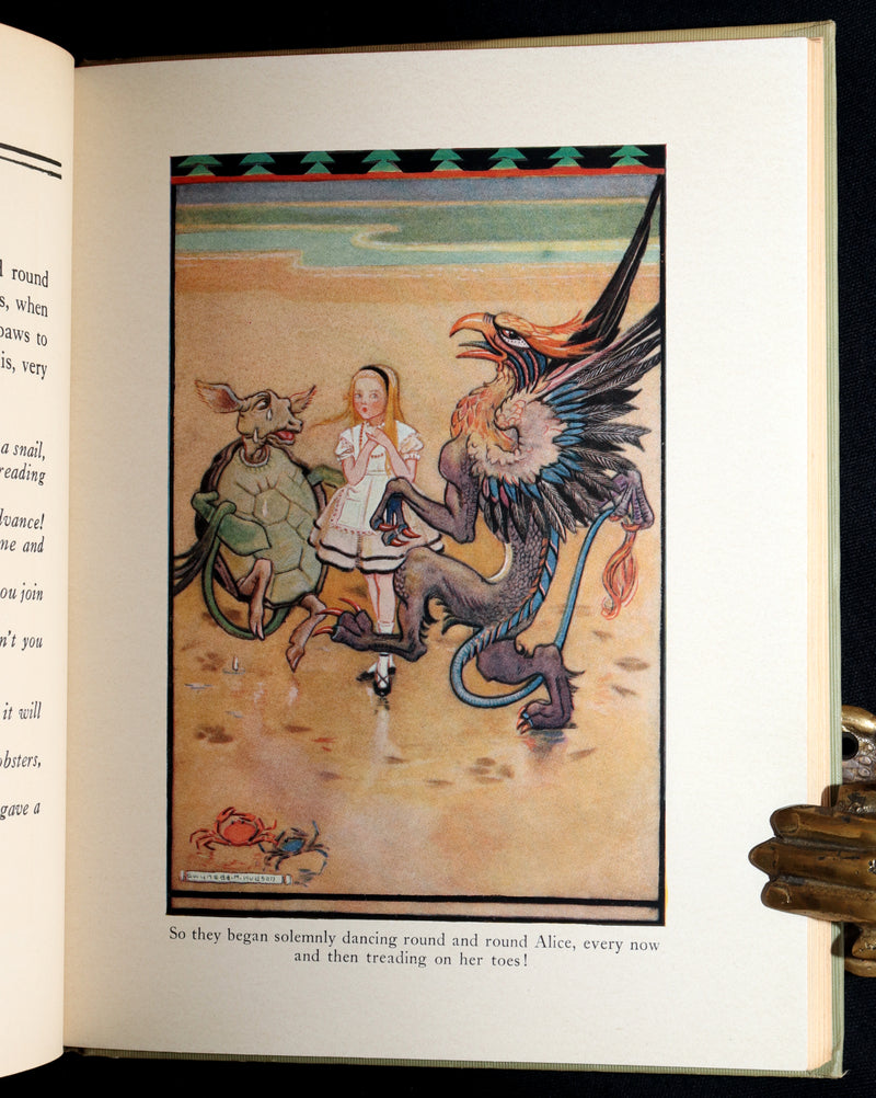 1935 Rare Book - Alice's Adventures in Wonderland Illustrated by Gwynedd Hudson