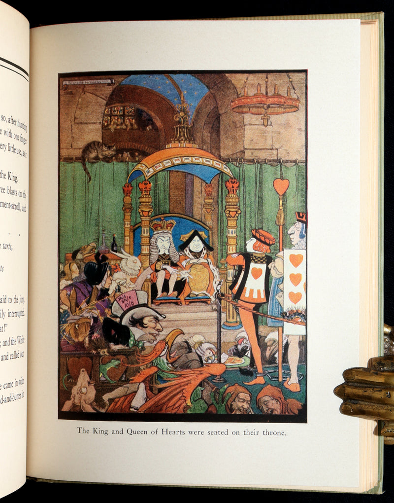 1935 Rare Book - Alice's Adventures in Wonderland Illustrated by Gwynedd Hudson