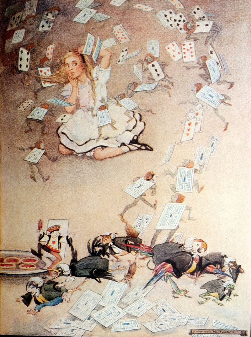 1935 Rare Book - Alice's Adventures in Wonderland Illustrated by Gwynedd Hudson