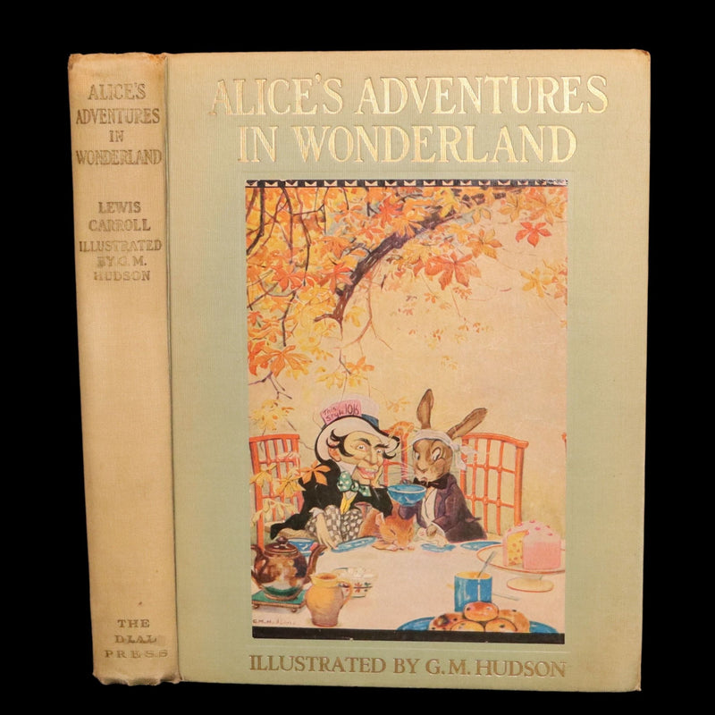 1935 Rare Book - Alice's Adventures in Wonderland Illustrated by Gwynedd Hudson