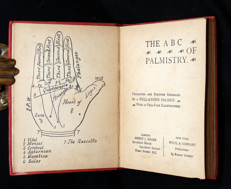 1890 Scarce Book - Character and Fortune. ABC Guide to Palmistry by Paul Bello